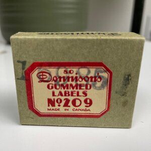 Antique Donnisons Gummed Labels No209 - Made in Canada